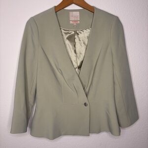 The Limited Women Blazer  Light Green Color Size Medium Scandal Collection